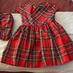 Polo by Ralph Lauren Red Plaid Kids Formal Dress